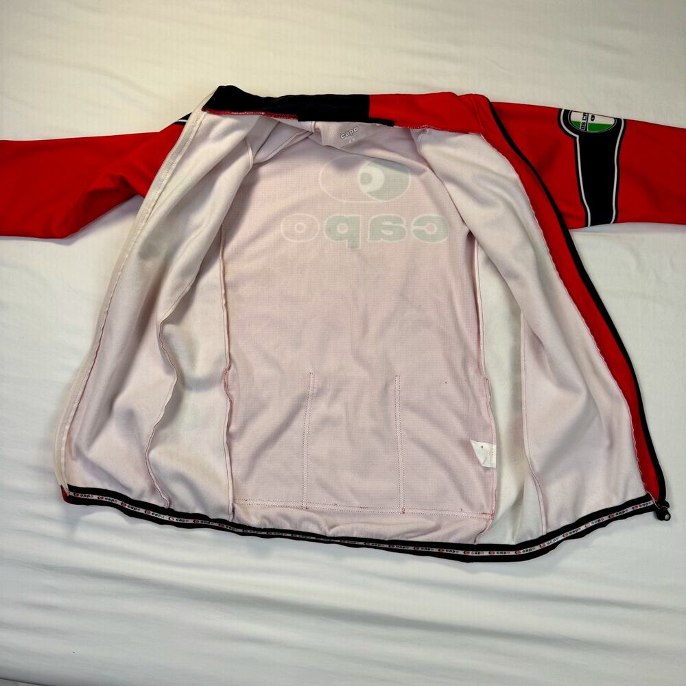 Capo Italia Cycling Jacket Red Men's Large GS Italy Road Bike Jersey Sportswear - Picture 7 of 16